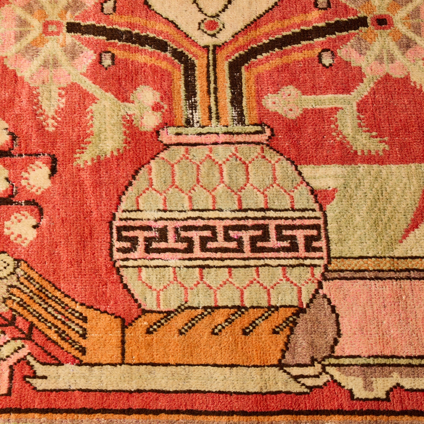 Vintage Khotan Multicolor Rug (4' 10" x 7' 10")