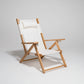 Antique White Reclining Tommy Outdoor Beach Chair