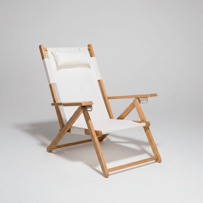 Antique White Reclining Tommy Outdoor Beach Chair