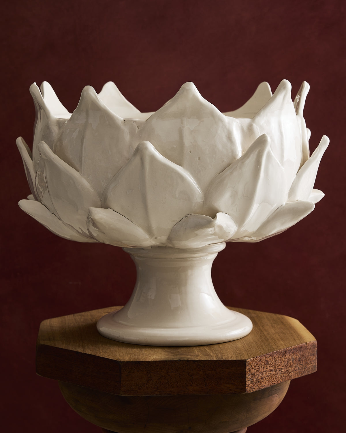 Italian ceramic artichoke serving bowl