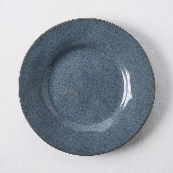 Artisan Blue Painted Stoneware Salad Plate