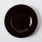 Artisan Chocolate Brown Painted Stoneware Salad Plate