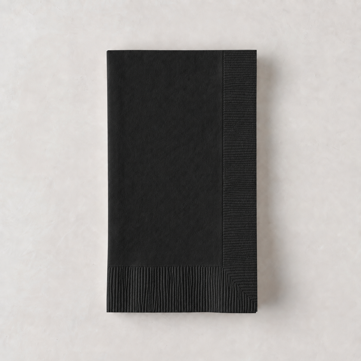 Personalized Black Paper Hand Towels, Set of 100