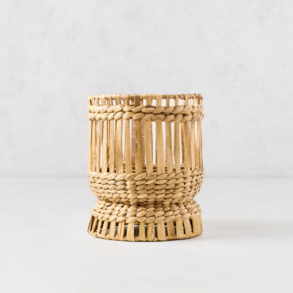 Bali Small Woven Hyacinth Hurricane