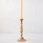 Small Natural Beechwood Georgian Candlestick