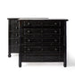 Black Bamboo Dresser c. 1920 Paris, set of 2