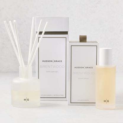 Hudson Grace Brentwood Room Spray and Diffuser Gift Set