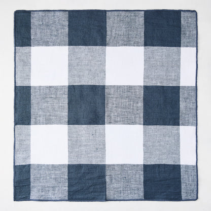 Graphite Blue Buffalo Check Napkin