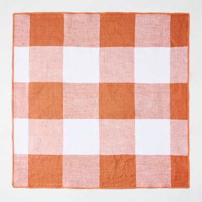 Spice Orange Buffalo Check Napkin