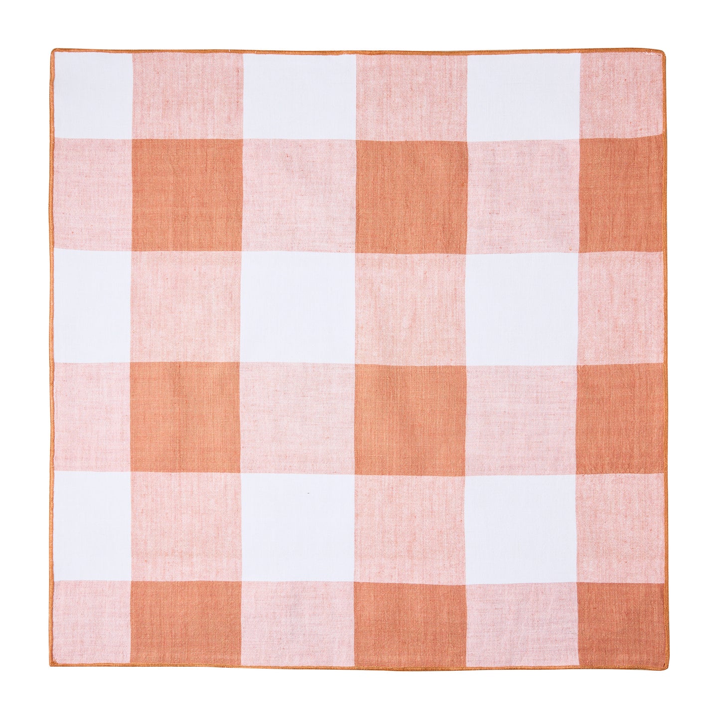 Buffalo Check Spice Orange Linen Napkin