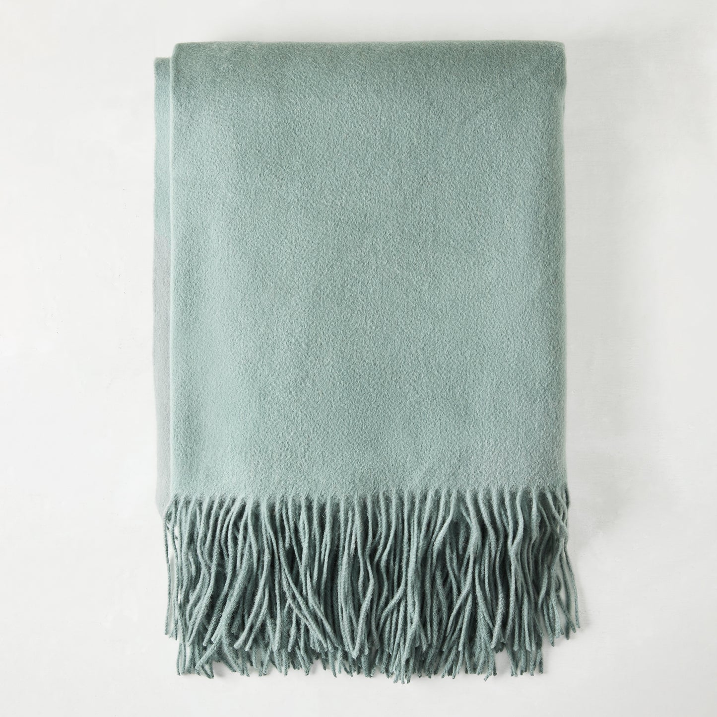 Lake Blue Cashmere Throw Blanket