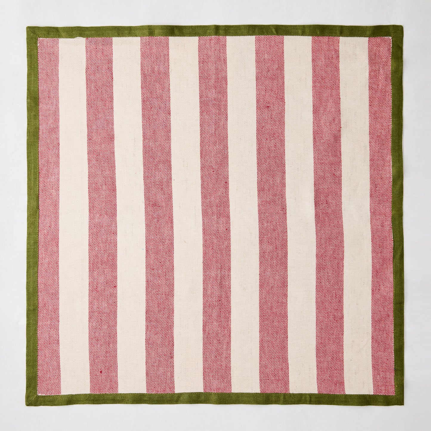 Candy Cane Linen Napkin