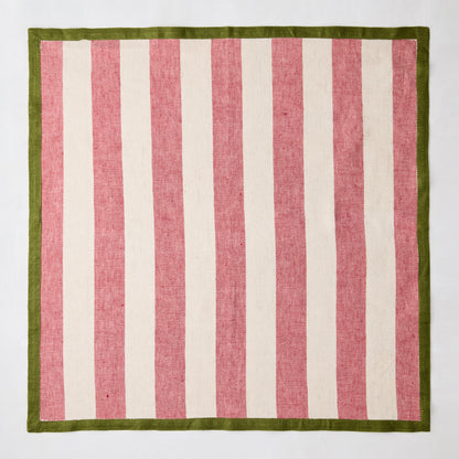 Candy Cane Linen Napkin