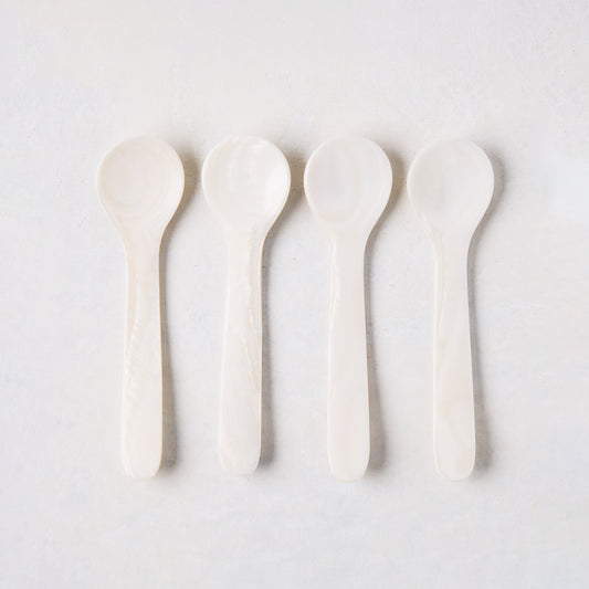 Shell Caviar Spoons, Set of 4