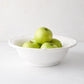 Bamboo White Ceramic Serve Bowl