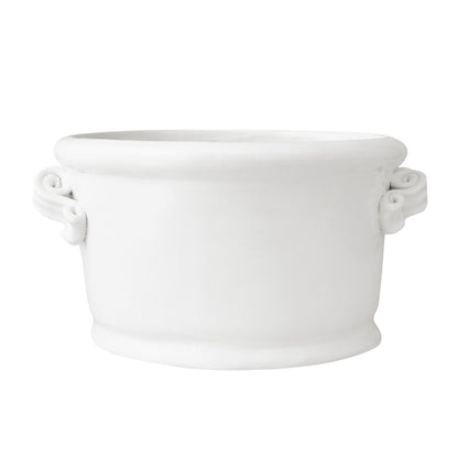 Ceramic Ice Bucket with Ribbon Handle
