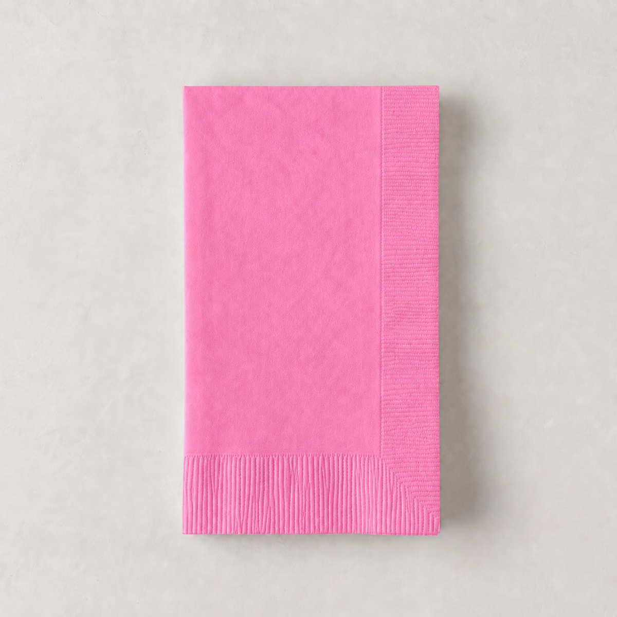 Personalized Bright Pink Paper Hand Towels, Set of 100