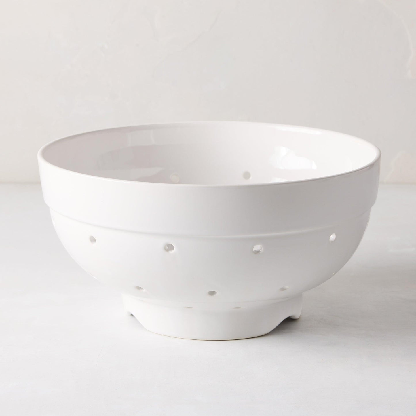 Hudson Grace White Ceramic Colander