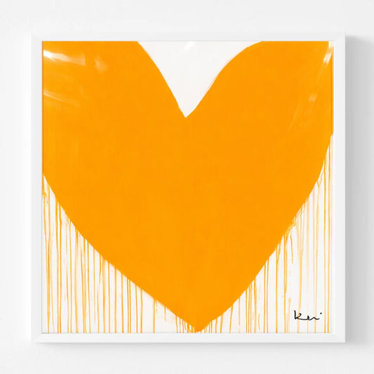 Vitamin L Drippy Heart Art Print by Kerri Rosenthal