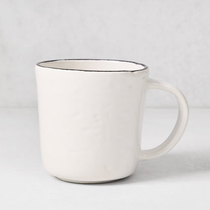 Diane Keaton + Hudson Grace Studio Black Rim Stoneware Mug