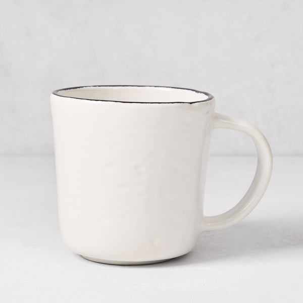 Diane Keaton + Hudson Grace Studio Black Rim Stoneware Mug
