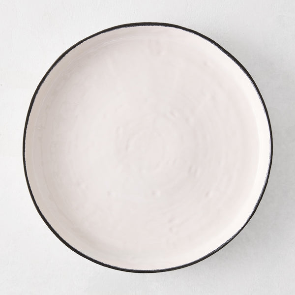 Diane Keaton + Hudson Grace Studio Black Rim Stoneware Dinner Plate