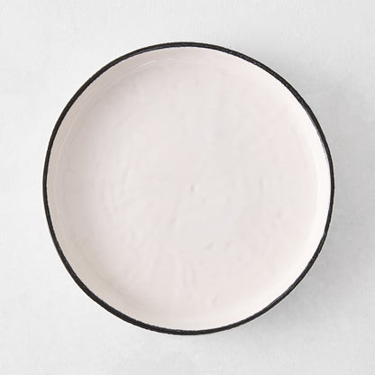 Diane Keaton + Hudson Grace Studio Black Rim Stoneware Salad Plate