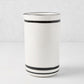 Diane Keaton + Hudson Grace Painted Double Rimmed Black Stripe Wine Carafe