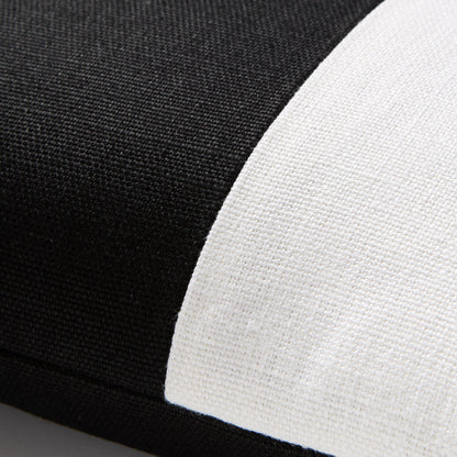 Diane Keaton + Hudson Grace Black Wide Linen Stripe Pillow