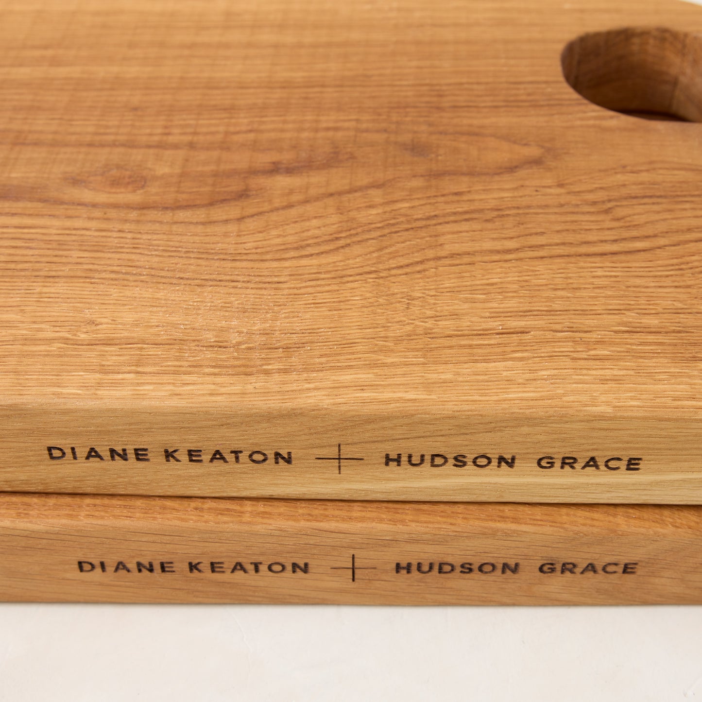 Diane Keaton + Hudson Grace Large Oak Barnwood Serving Board