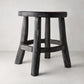 Diane Keaton + Hudson Grace Black Reclaimed Wood Stool