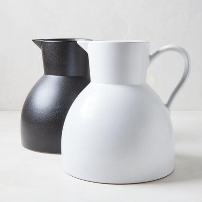 Diane Keaton + Hudson Sculptural White Stoneware Pitcher