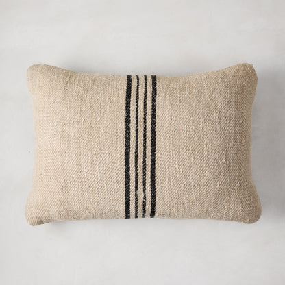 Diane Keaton + Hudson Grace Vintage Grain Sack Lumbar Pillow