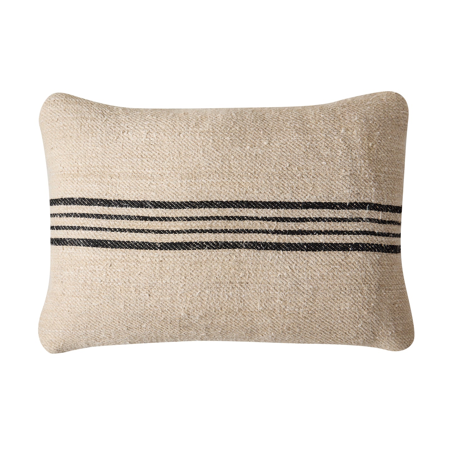 Diane Keaton + Hudson Grace Vintage Grain Sack Lumbar Pillow