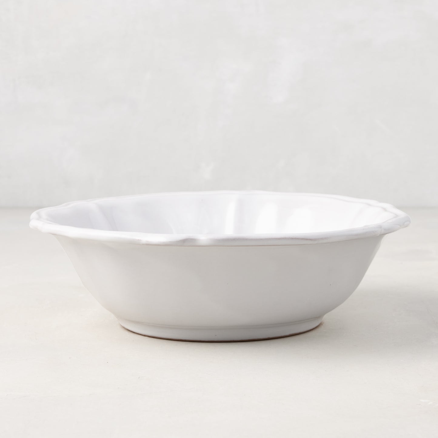 Deruta White Painted Ceramic Bowl