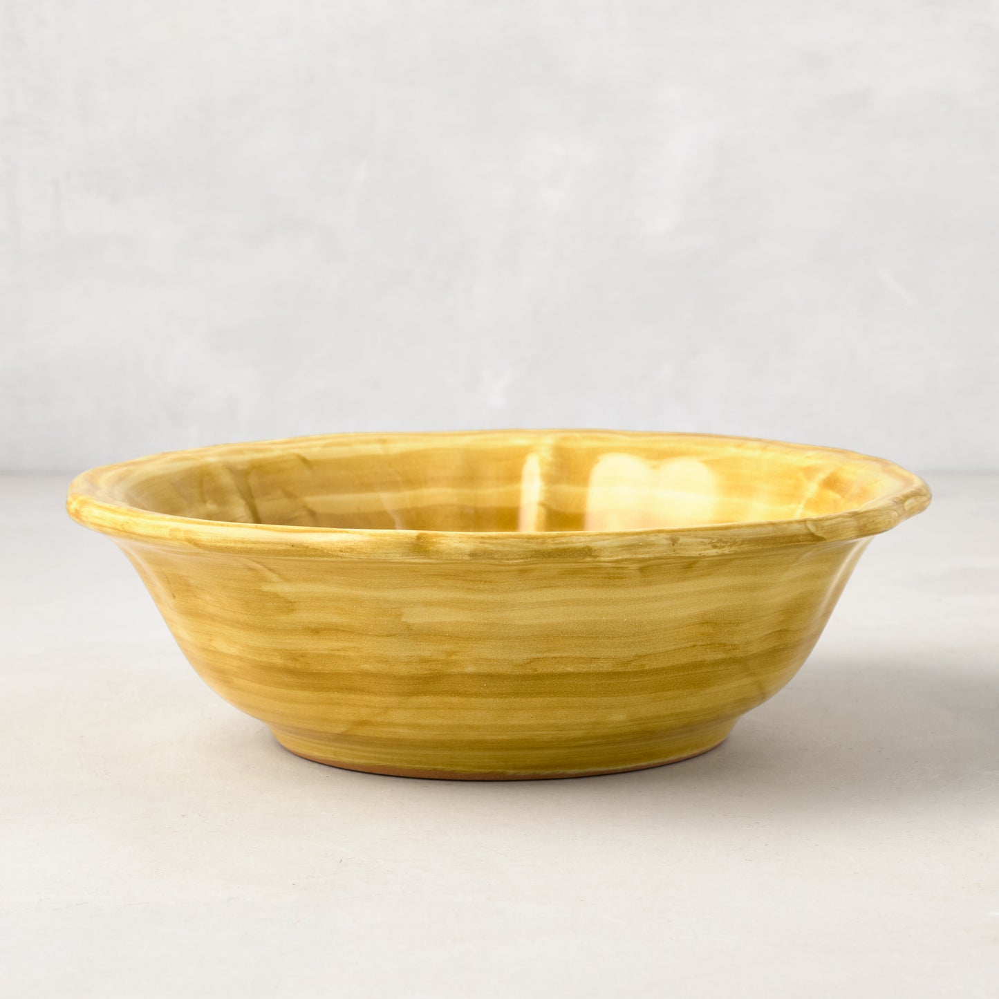 Deruta Yellow Painted Ceramic Bowl