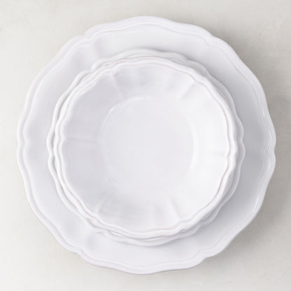 Deruta White Painted Ceramic Bowl