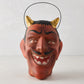 Mischievous Devil Papier-Mâché Halloween  Candy Bucket