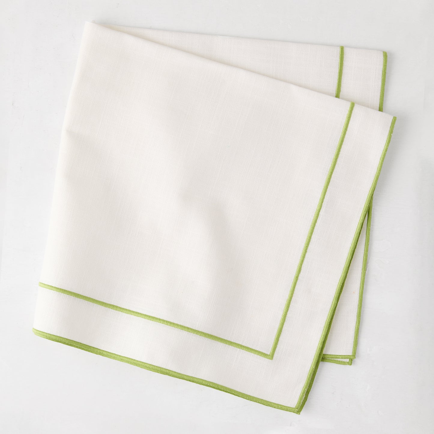 Aloe Double Line Embroidered Linen Napkin