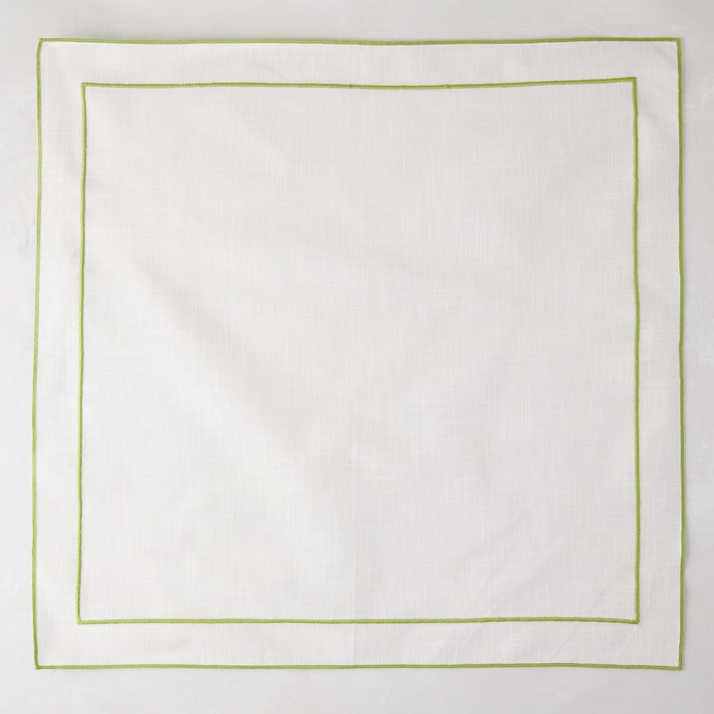 Aloe Double Line Embroidered Linen Napkin