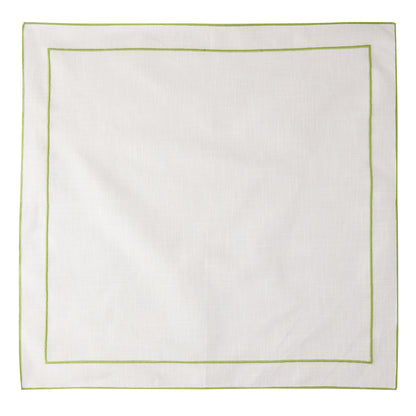 Aloe Double Line Embroidered Linen Napkin