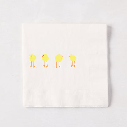 Easter Chicks Cocktail Napkins, Set of 50
