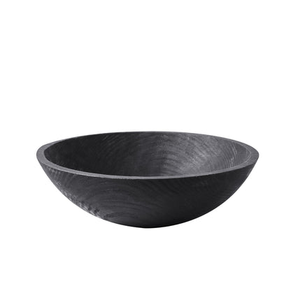 Ebonized Wood Bowl, 18"