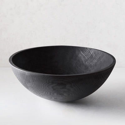 Ebonized Wood Bowl, 21"