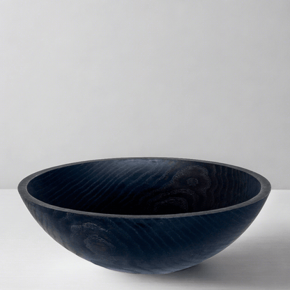 Ebonized Wood Bowl, 18"