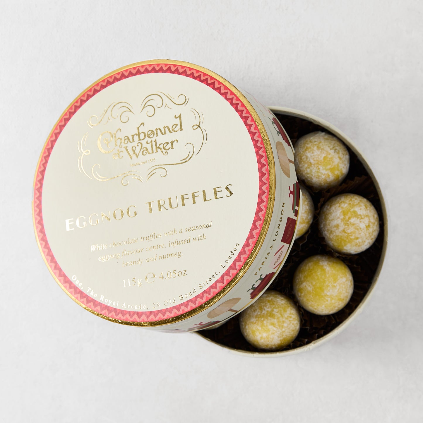 Holiday Eggnog Truffle Chocolates