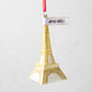 Gold Eiffel Tower Christmas Tree Ornament
