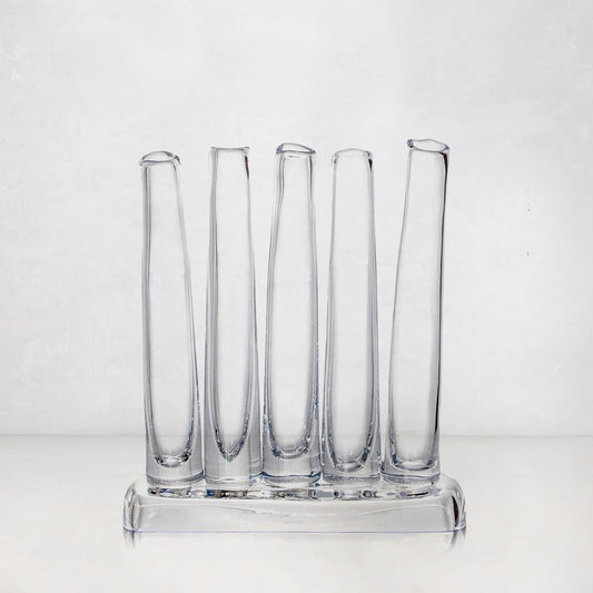 Elli Small Scissor-Cut Glass Vase