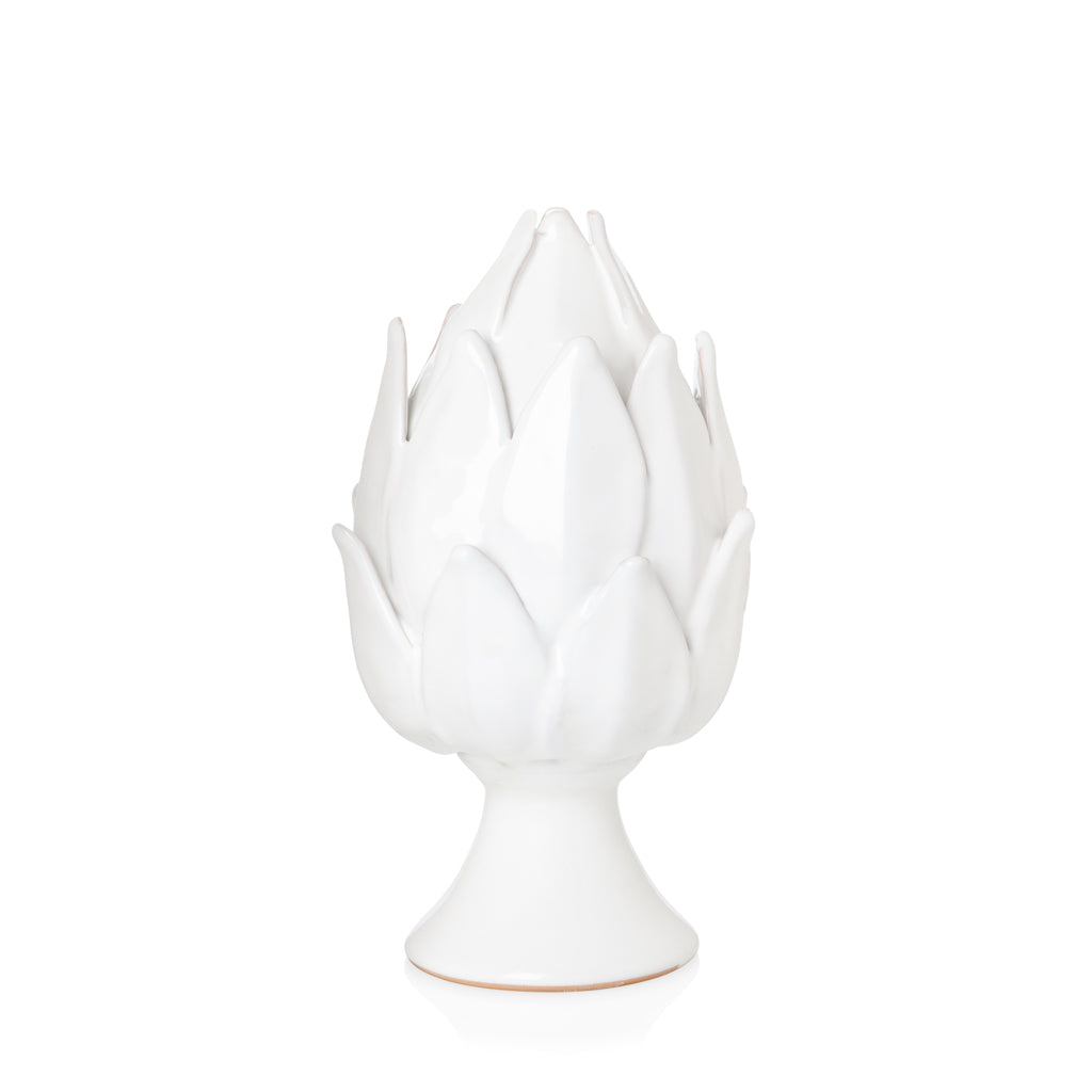 Small White Ceramic Artichoke