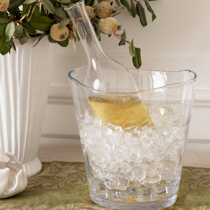 Romeo Scissor-Cut Glass Wine Carafe